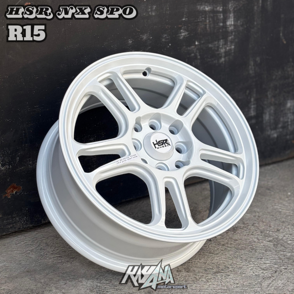 Velg Mobil Racing Variasi R15 Hsr Wheel NX SPO Ring 15 Lebar 65 Velg Brio Vios Avanza Sigra Livina
