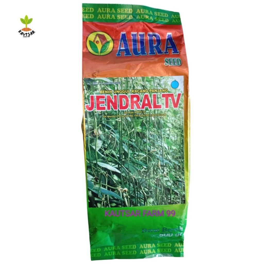 benih kacang panjang jenderal tv 500 gram aura seed