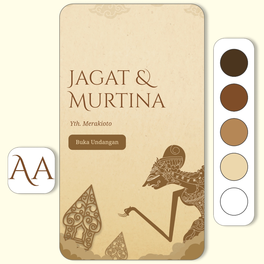 Undangan Digital Website Pernikahan Jawa |  Adat Jawa, Janur, Gunungan, dan Modern