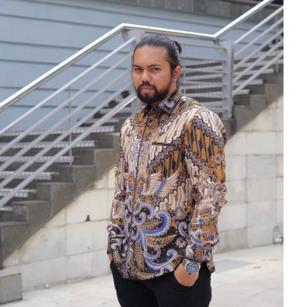 Lano Batik Semi Jas - Batik Motif Burung - Batik Smock Semi Jas - Baju Batik Pria - Kemeja Batik Pri