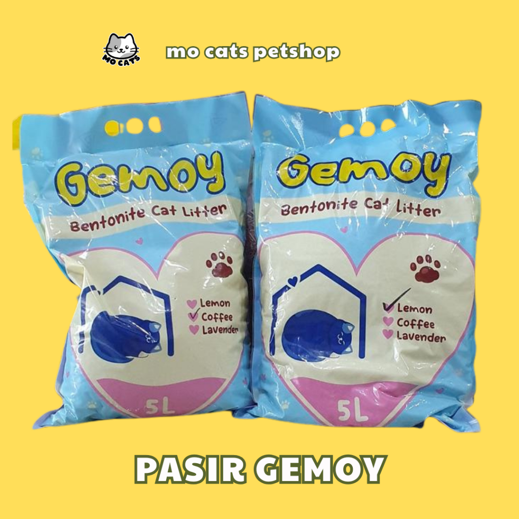 Pasir Gemoy 5 Liter – Pasir Kucing Wangi Gumpal