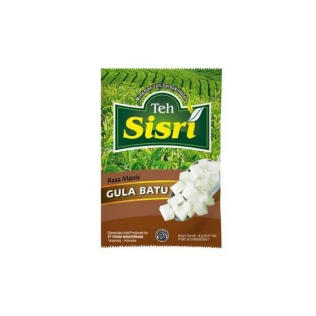 

Teh Sisri Gula Batu 8G × 10 ( 1 Renceng )
