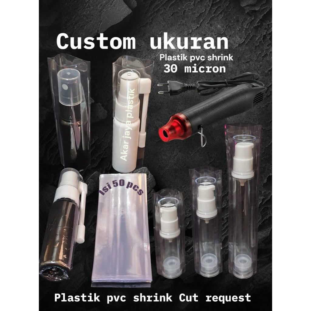 plastik segel CUSTOM ukuran,plastik segel dus,plastik segel botol plastik shrink wrap