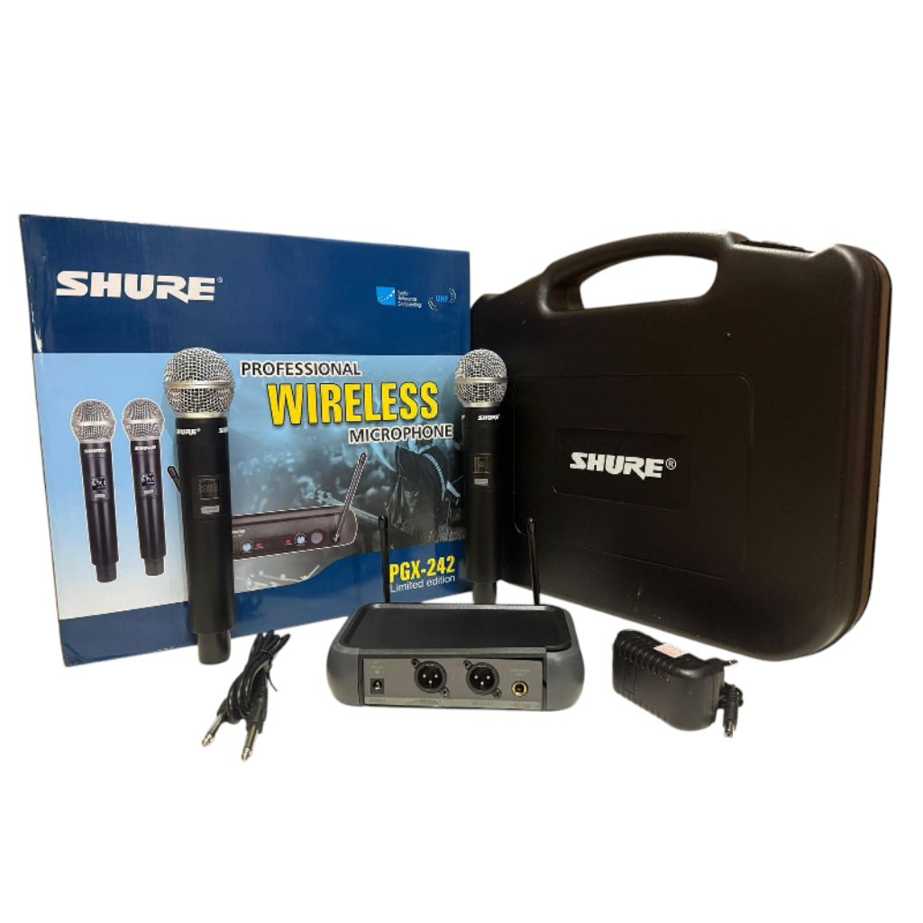 Mic Wireless Shure Pgx242 Mikropon Shure Pgx 242 Mikrofon Shure Pgx-242 free koper
