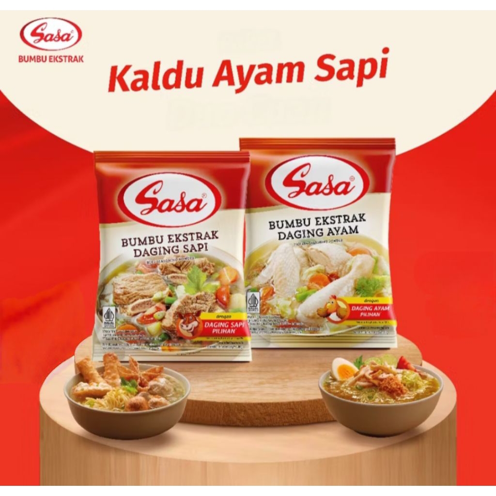 

Bumbu Sasa ekstrak daging ayam sapi 250gram