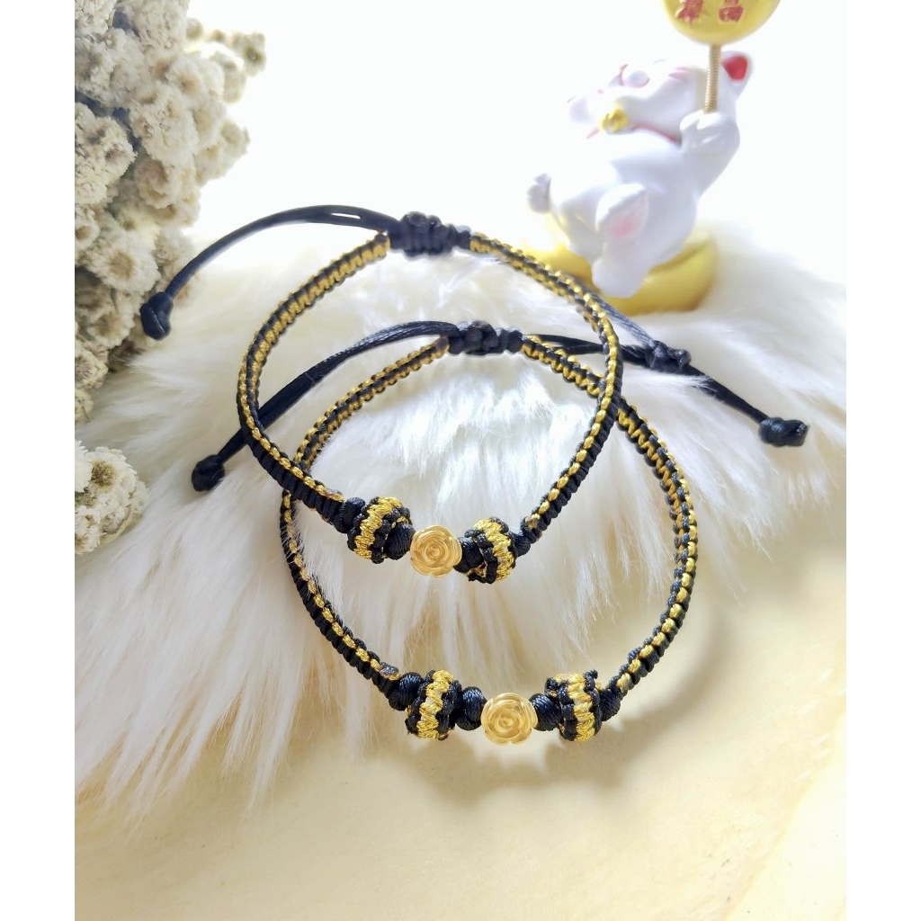 Gelang Emas Asli Mawar 24k Hongkong 999.9 Tali Gold - Bracelet Gold