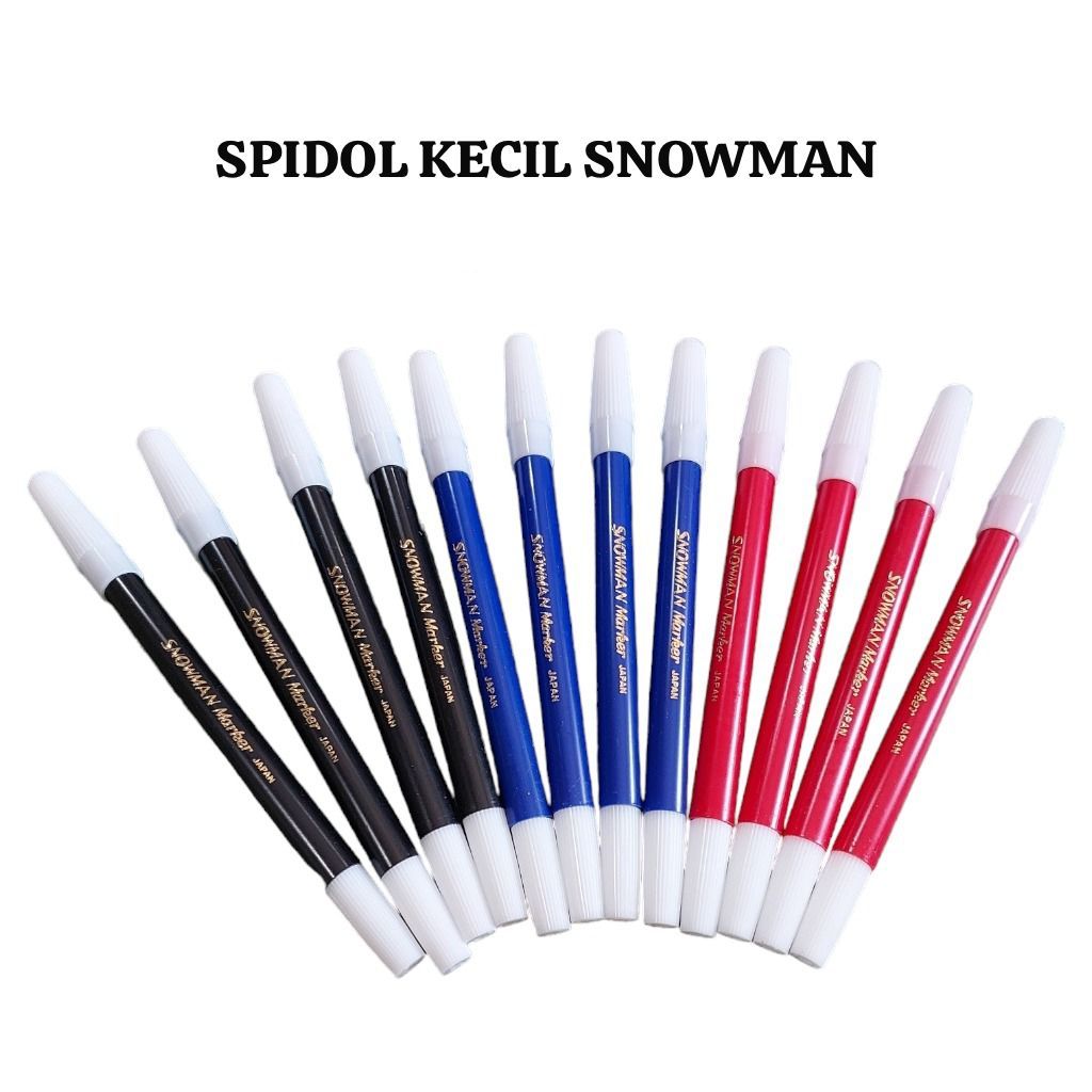 

Spidol Kecil Snowman - Spidol Hitam Merah Biru - Harga Satuan