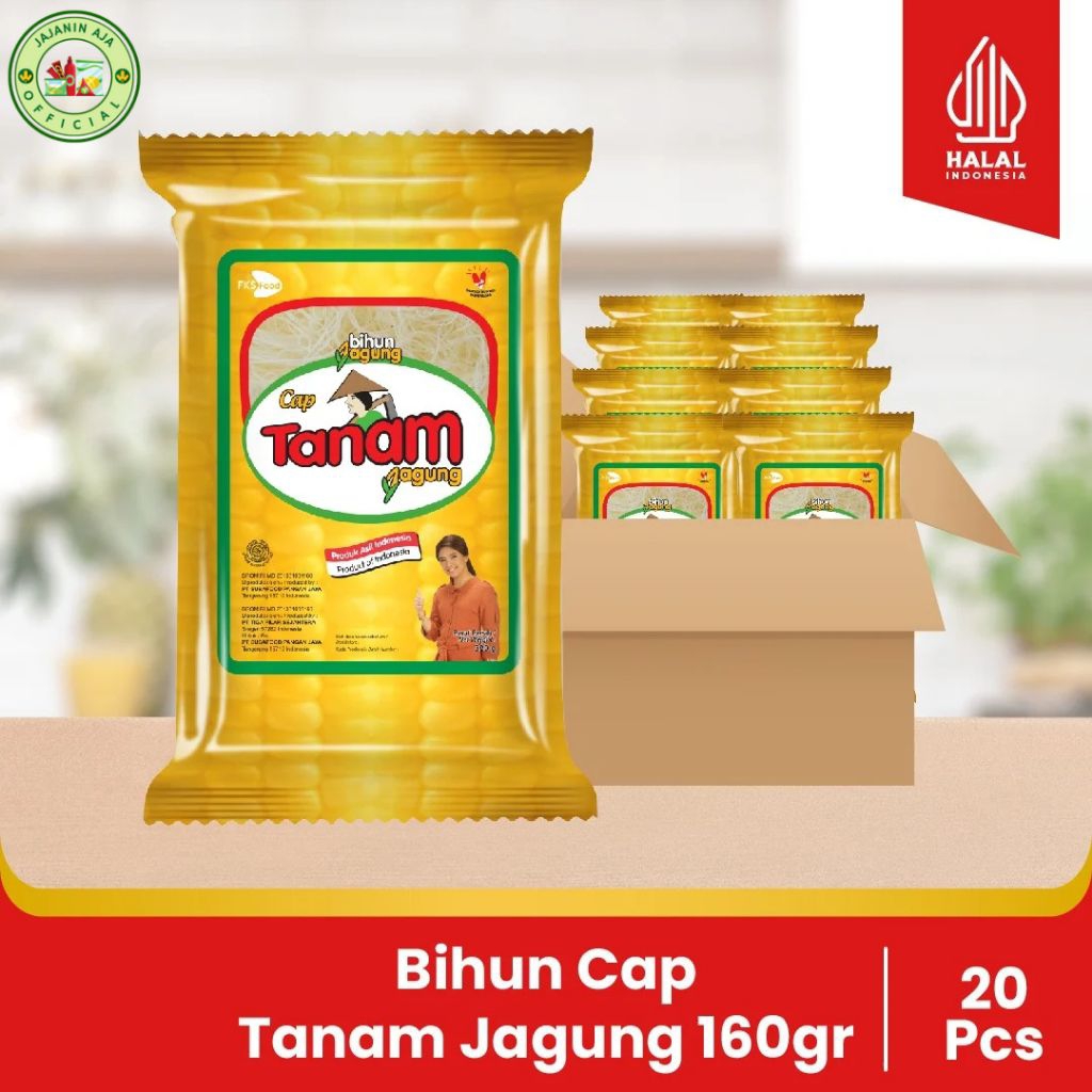 

Bihun Cap Tanam Jagung – 1 Karton Isi 20 Pcs x 160gr | Bihun Kering Premium | Bihun Instan Serbaguna
