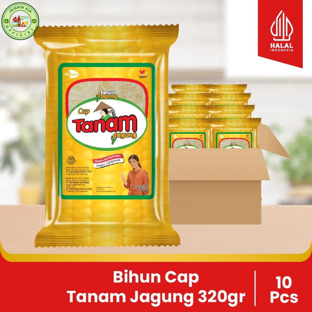 

Bihun Cap Tanam Jagung – 1 Kardus Isi 10 Pcs x 320gr | Bihun Kering Premium | Bihun Instan Serbaguna