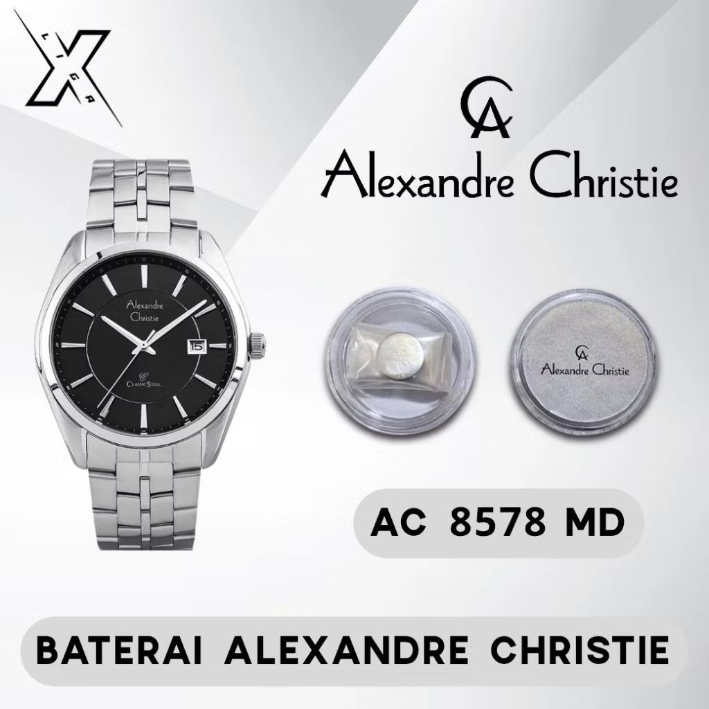 Baterai Jam Tangan Alexandre Christie AC 8578 MD Original