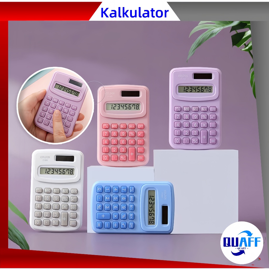 

Kalkulator Mini 8 Digit Kalkulator Saku Macaroon Kalkulator Saku Portable Pocket 8 Digits Calculator