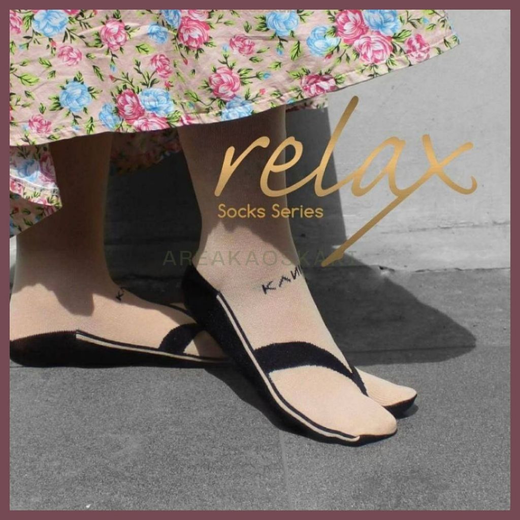 (AKK) KANIK RELAX - Kaos Kaki Motif Sandal/Ballet/Flatsock Allsize