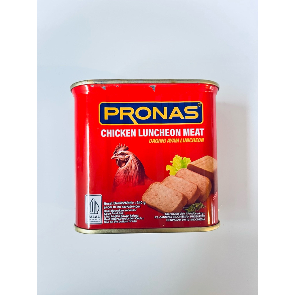 

PRONAS chicken luncheon meat 340gr || daging ayam luncheon