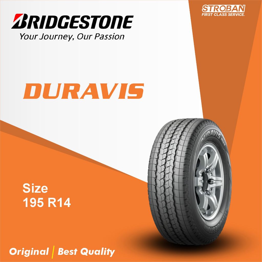 Bridgestone Duravis R624 195 R14 Ban Muatan Cocok untuk: Mitsubishi L300, Isuzu Panther Pickup, Toyo
