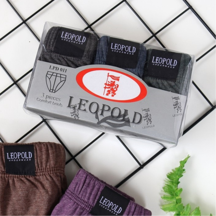( 3pc ) CD Leopold Mika | Celana Dalam Pria Dewasa Karet Kerut | CD Pria Leopold - Arzaq Gallery