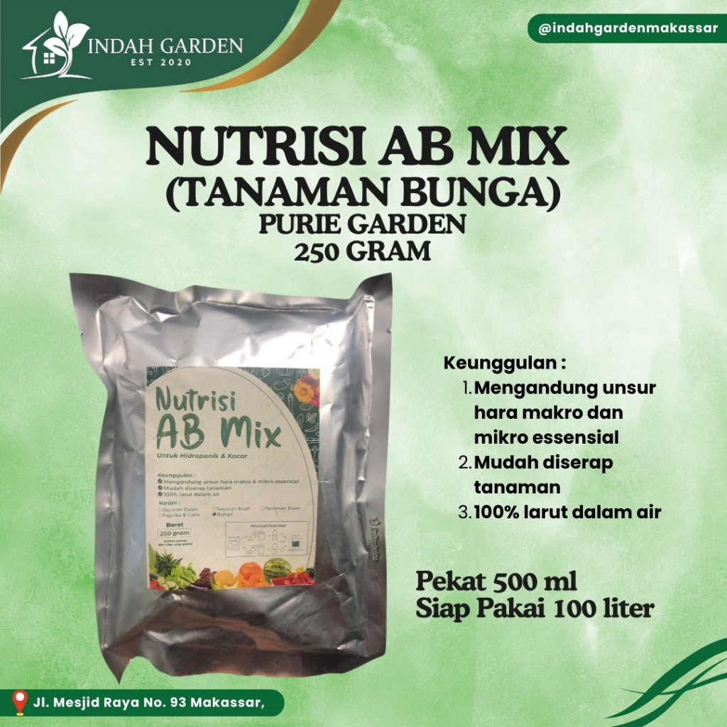 Pupuk / Nutrisi  AB Mix Bunga = 500 ML  Hidroponik