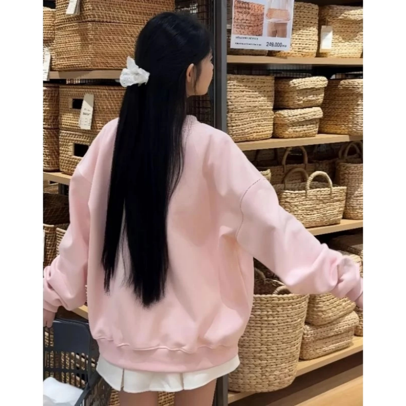 GEGOO>>>Sweater CARDIGAN PITA BORDIR Big Size ( S - 6XL ) Jacket Cardi Ribbon Cute Korean Ulzzang Fa