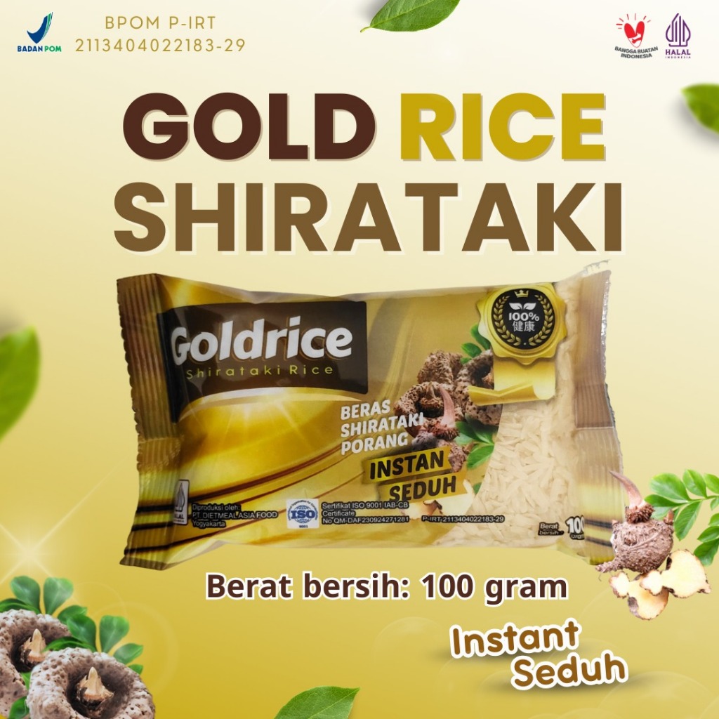 

Goldrice Beras Porang Seduh Berat 100gram