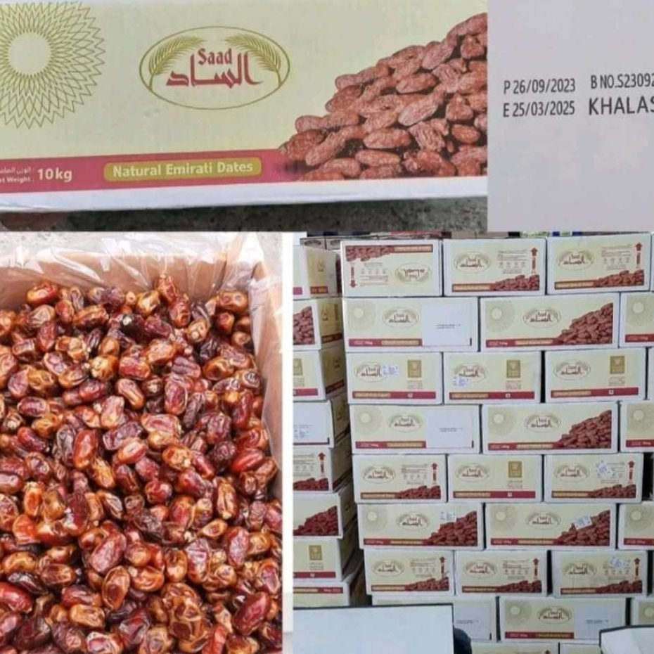 

KURMA SAAD KHALAS 10 KG FRESS KURMA KHOLAS SAAD EMPUK PREMIUM QUALITY