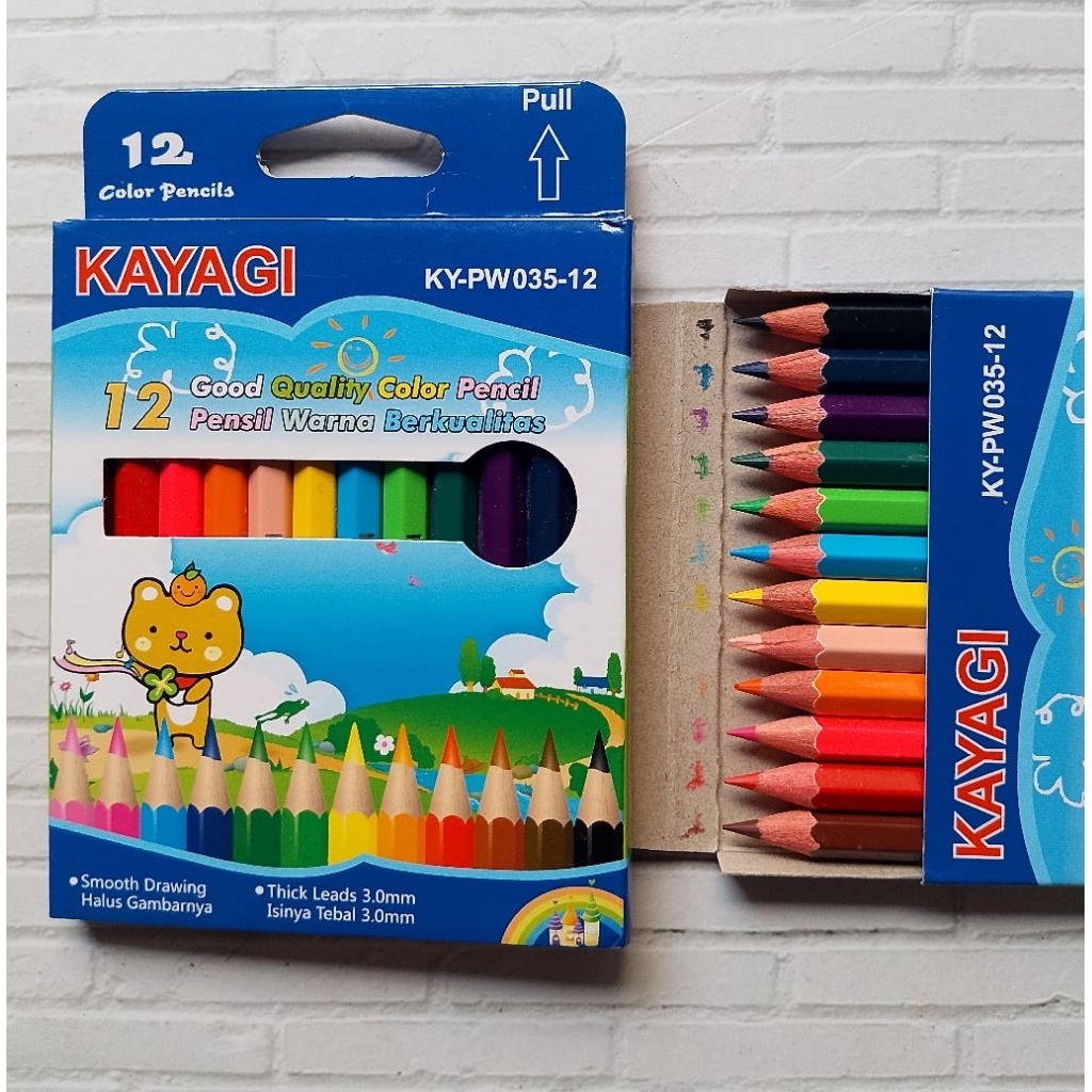 

(12COLOR) PENSIL WARNA KAYAGI KY-PW035-12 / PEWARNA GAMBAR