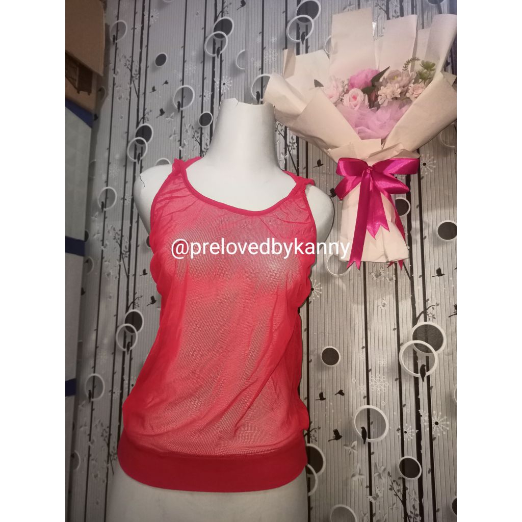 Preloved - Baju senam wanita 'Hoddie Tile' {FREE topi senam}