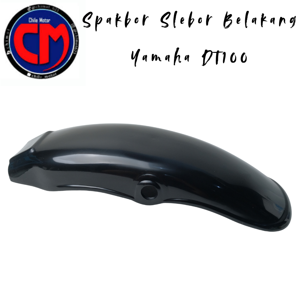 Spakbor Belakang Yamaha Dt100 Dt 100 Hitam NOS Slebor Rear Fender