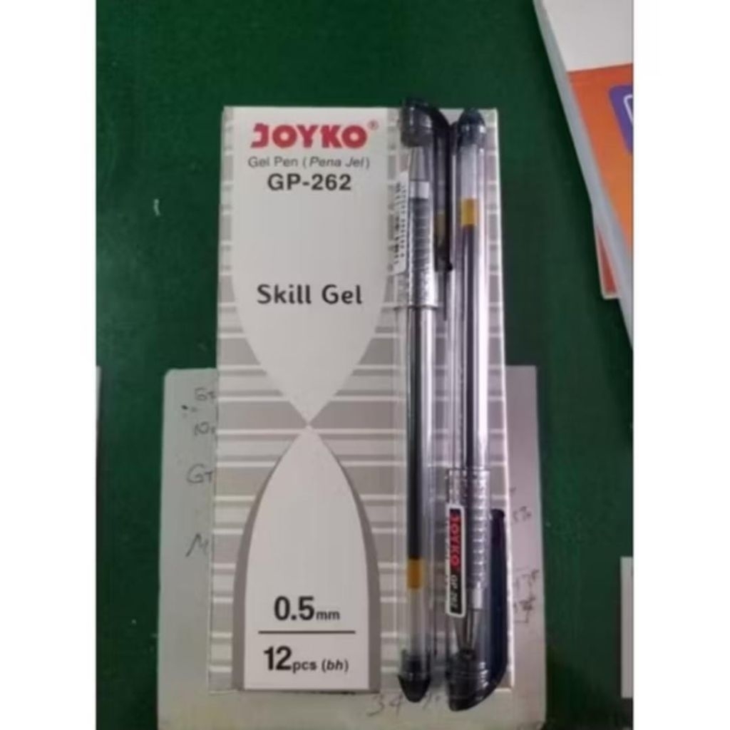

BOX ISI 12] PULPEN JOYKO GP-262 HITAM 0.5MM SKILL GEL / PULPEN GEL / BALLPOINT / PULPEN / BOLPEN