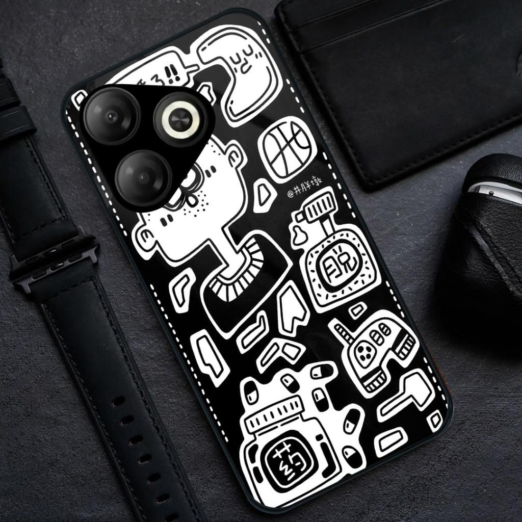 Softcase Glass Kaca Infinix Smart 10 HD [BSG-37] - Casing Hp Infinix Smart 10 HD  - Softcase   Infin