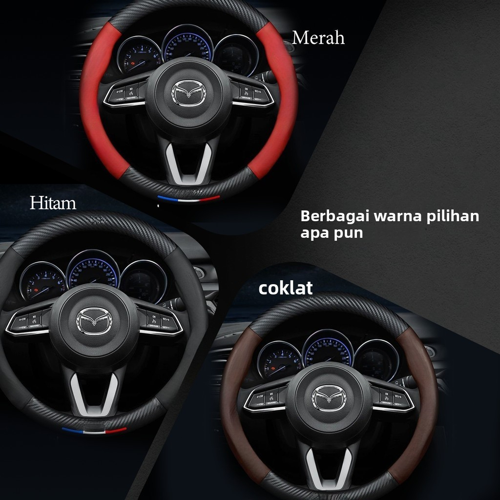 2025 Mazda 3, Mazda 2, Mazda 6, CX3, CX30, CX5, CX8, BT50,penutup kemudi kulit , penutup pegangan ke