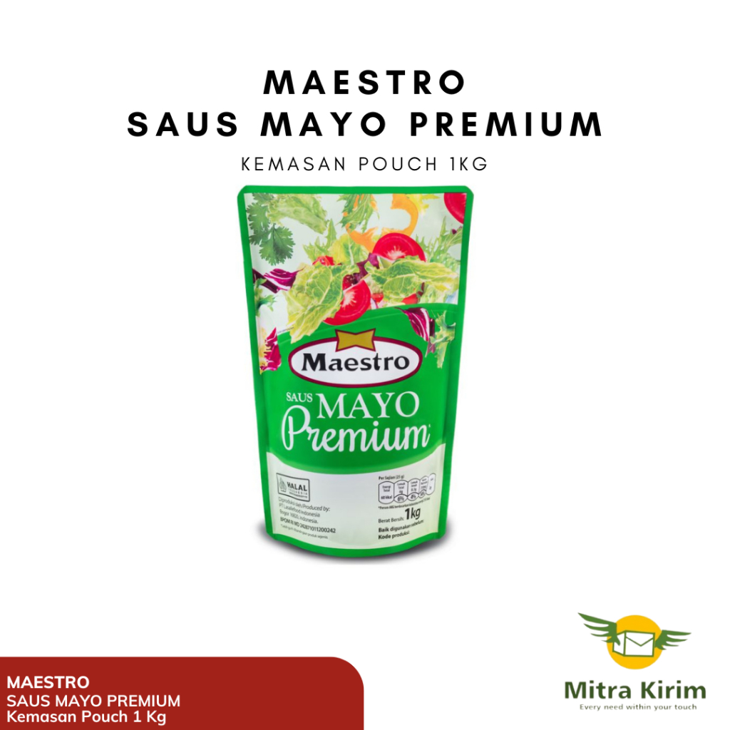 

Maestro Saus Mayo Premium Kemasan 1 Kg - Per Pcs