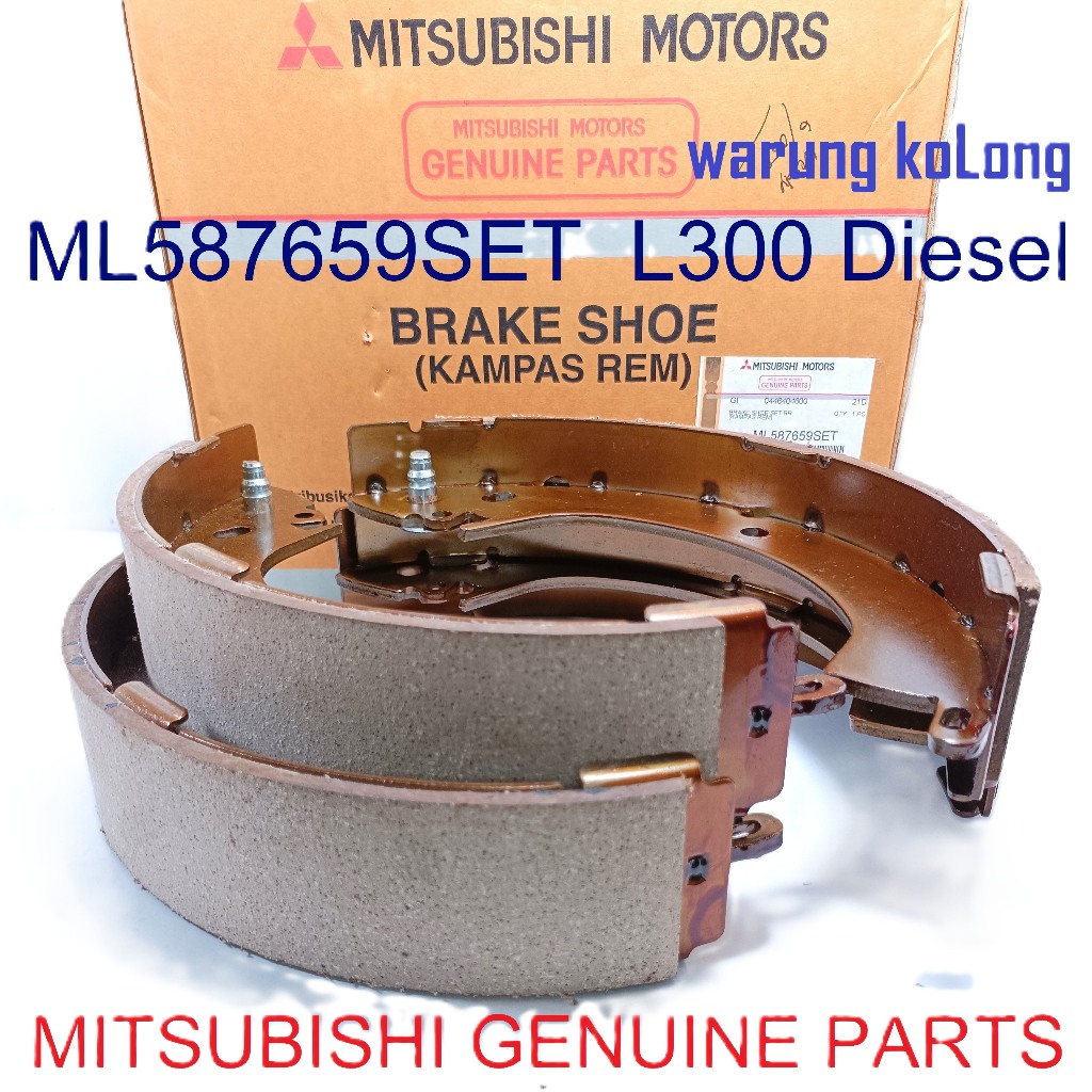 Brake Shoe L300 Diesel Kuda bensin diesel suku cadang asli MITSUBISHI Genuine Parts ML587659 set kam