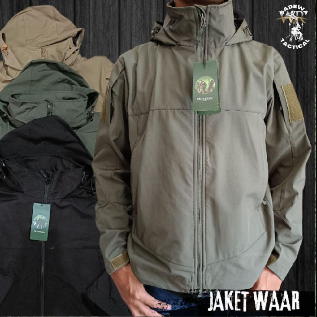 Jaket Tactical WAAR (Waterproof) / Jaket Tactical WAAR best quality / Jaket Pria Wanita