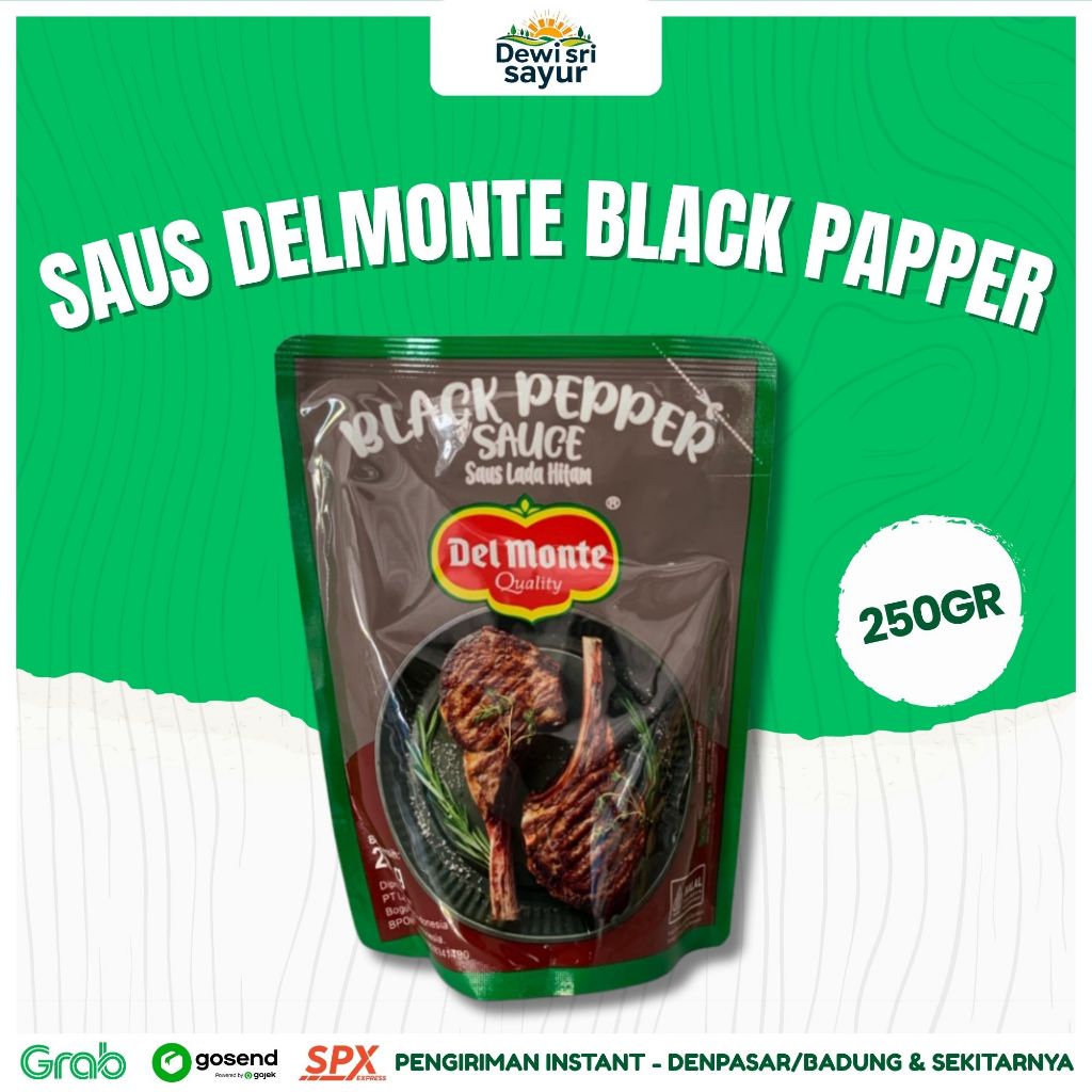 

Saus Delmonte Black Papper 250gr – Dewi Sri Sayur