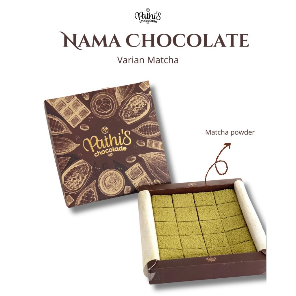 

Pathis Nama Chocolate - Matcha - Cemilan Viral Ala Jepang Coklat Bali Cokelat Lumer Hampers Kado