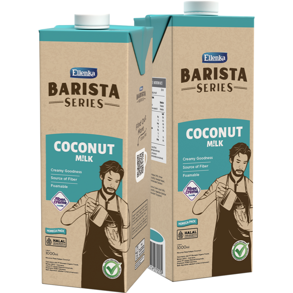 

Ellenka Coconut Milk Barista Series Susu Kelapa 1L Lokal HALAL