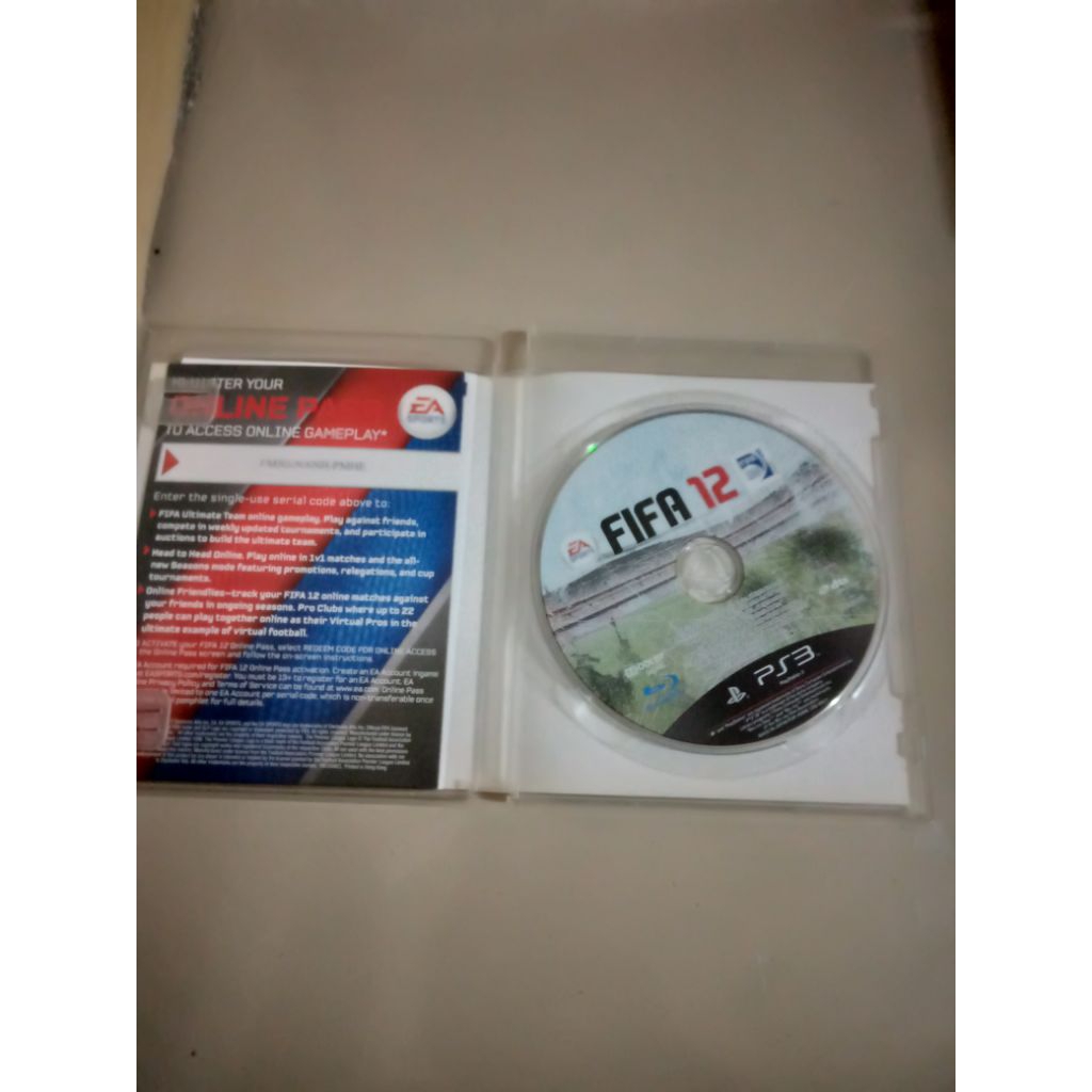Blue Ray disc PS 3 Fifa 12