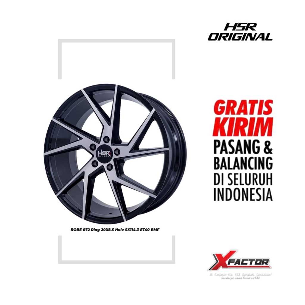 VELG MOBIL HSR R20 HSR ROBE R20X8.5 H5X114,3 ET40 BMF