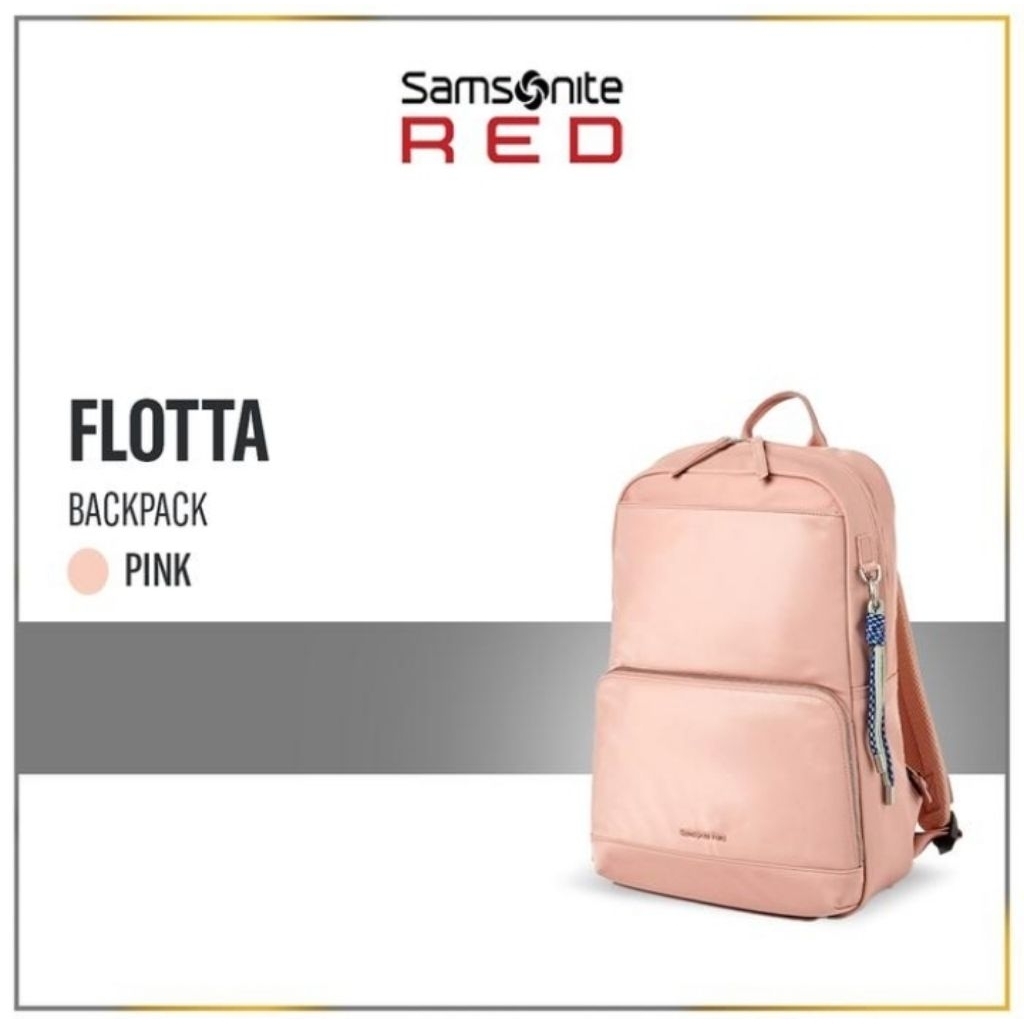 Samsonite Flotta Tas Backpack Laptop Pink