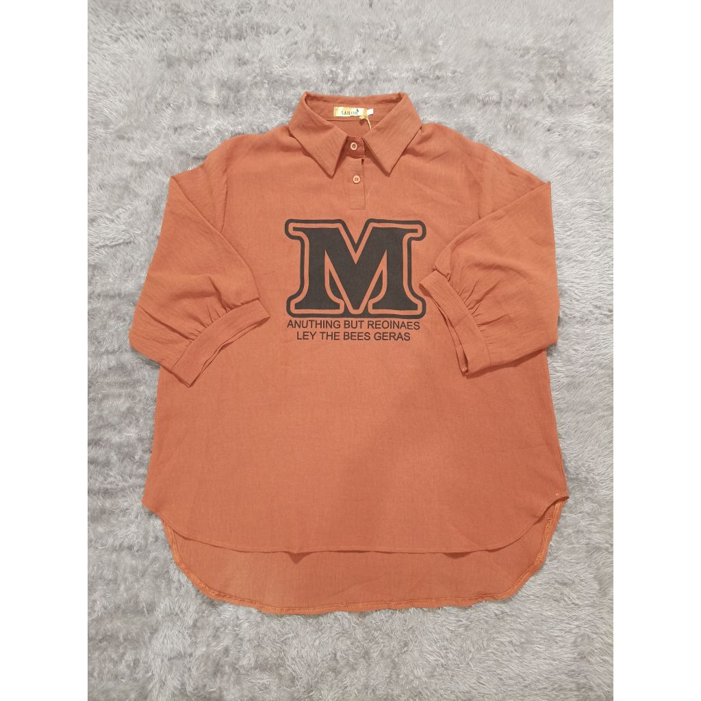 blus import bahan polo linen premium