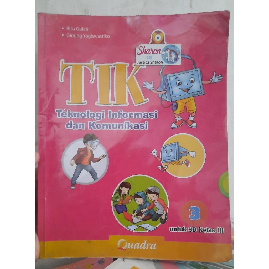 Buku Bekas Quadra TIK Kelas 3 SD Ori