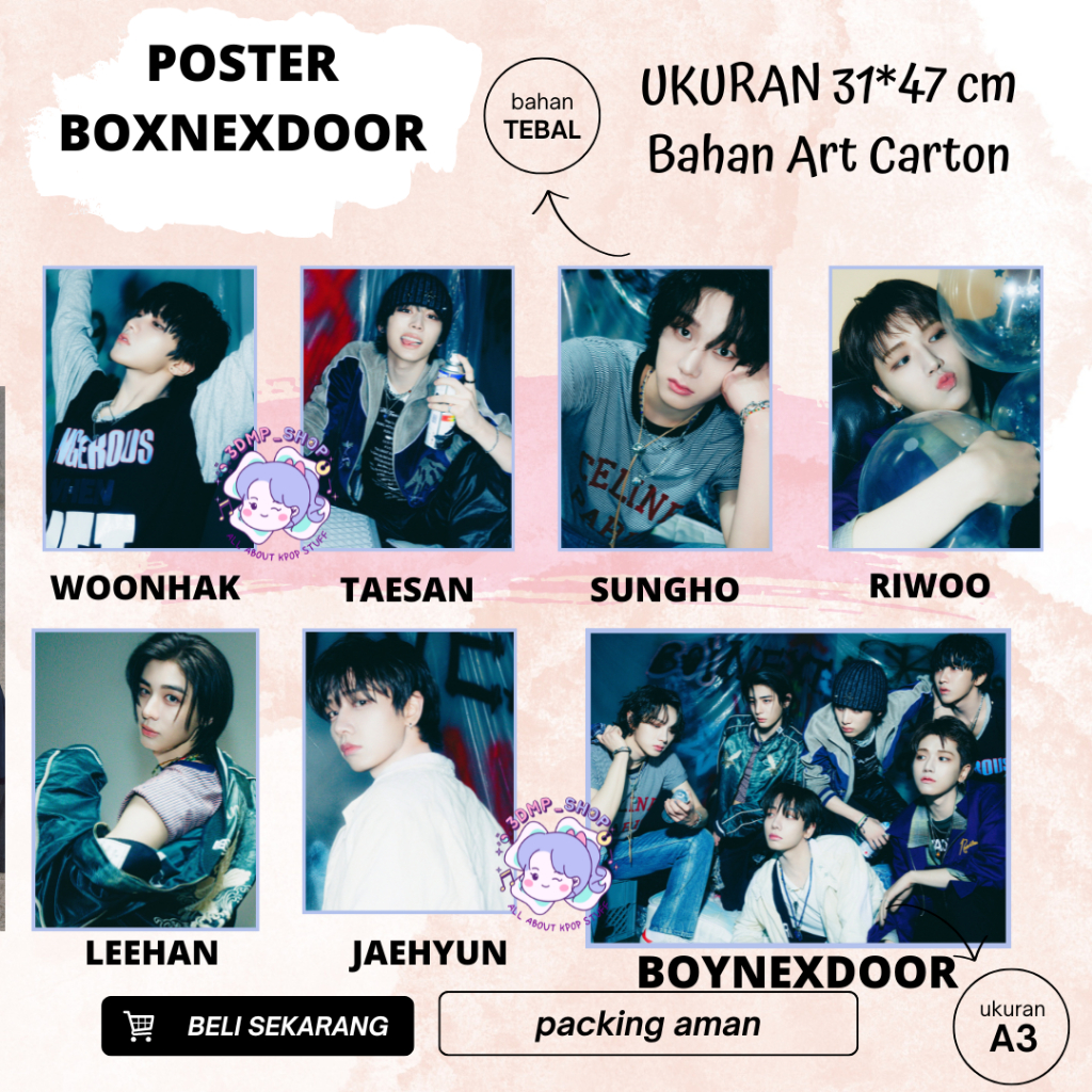 

POSTER A3 BOYNEXDOOR Ver Dangerous I LOVE YOU