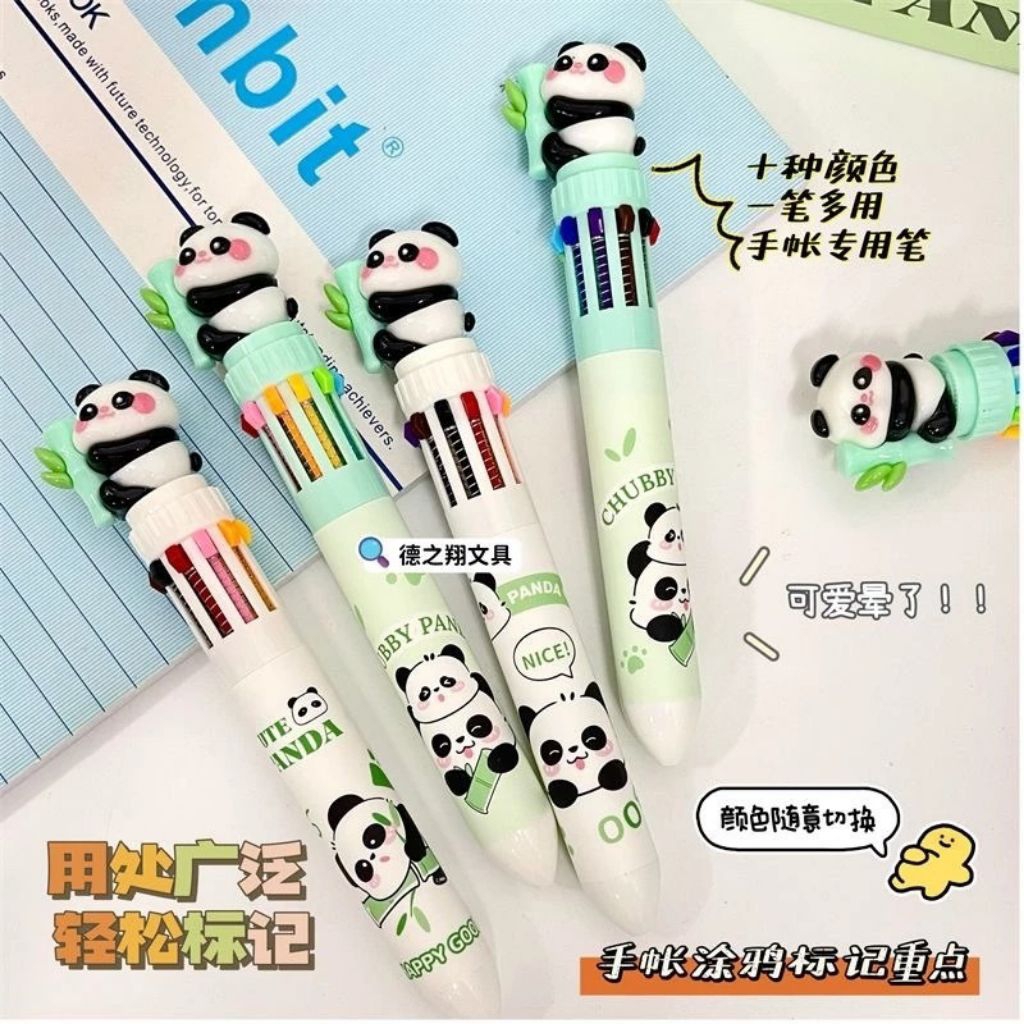 

Pulpen Warna Warni Panda Lucu Alat Tulis Anak Sekolah Pulpen Praktis Multicolor Ballpoint