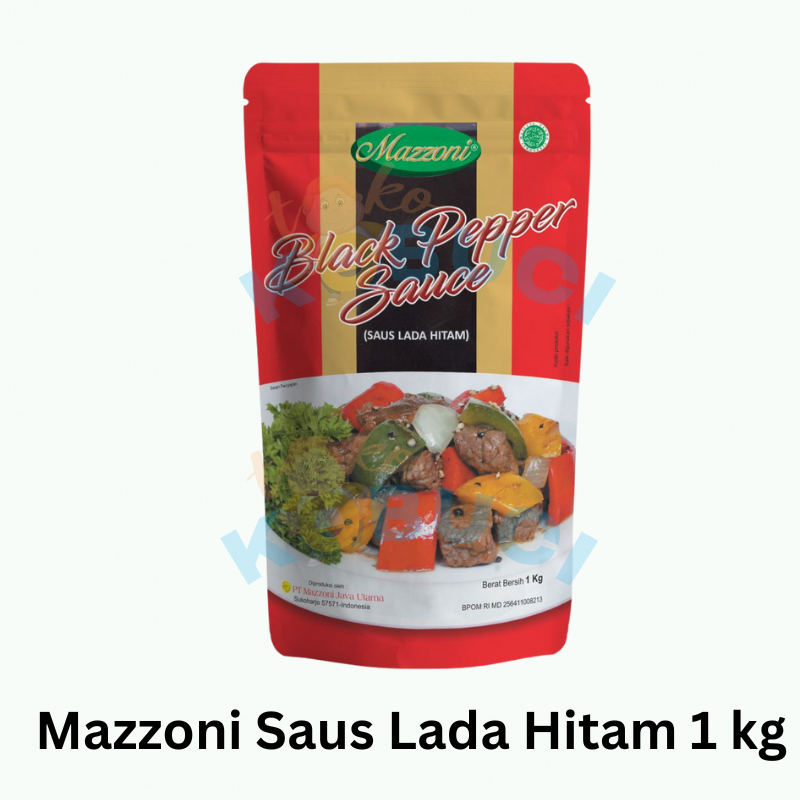 

Mazzoni Saus Lada Hitam 1 kg Black Paper Sauce Enak