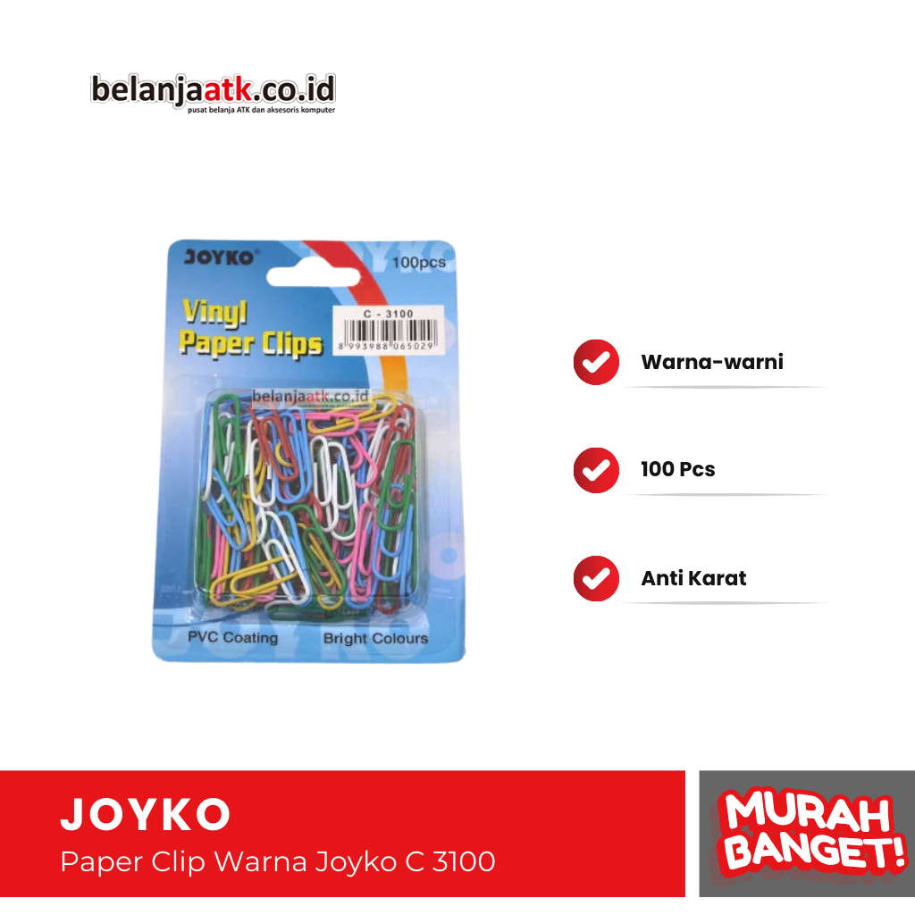 

Paper Clip Warna Joyko C 3100