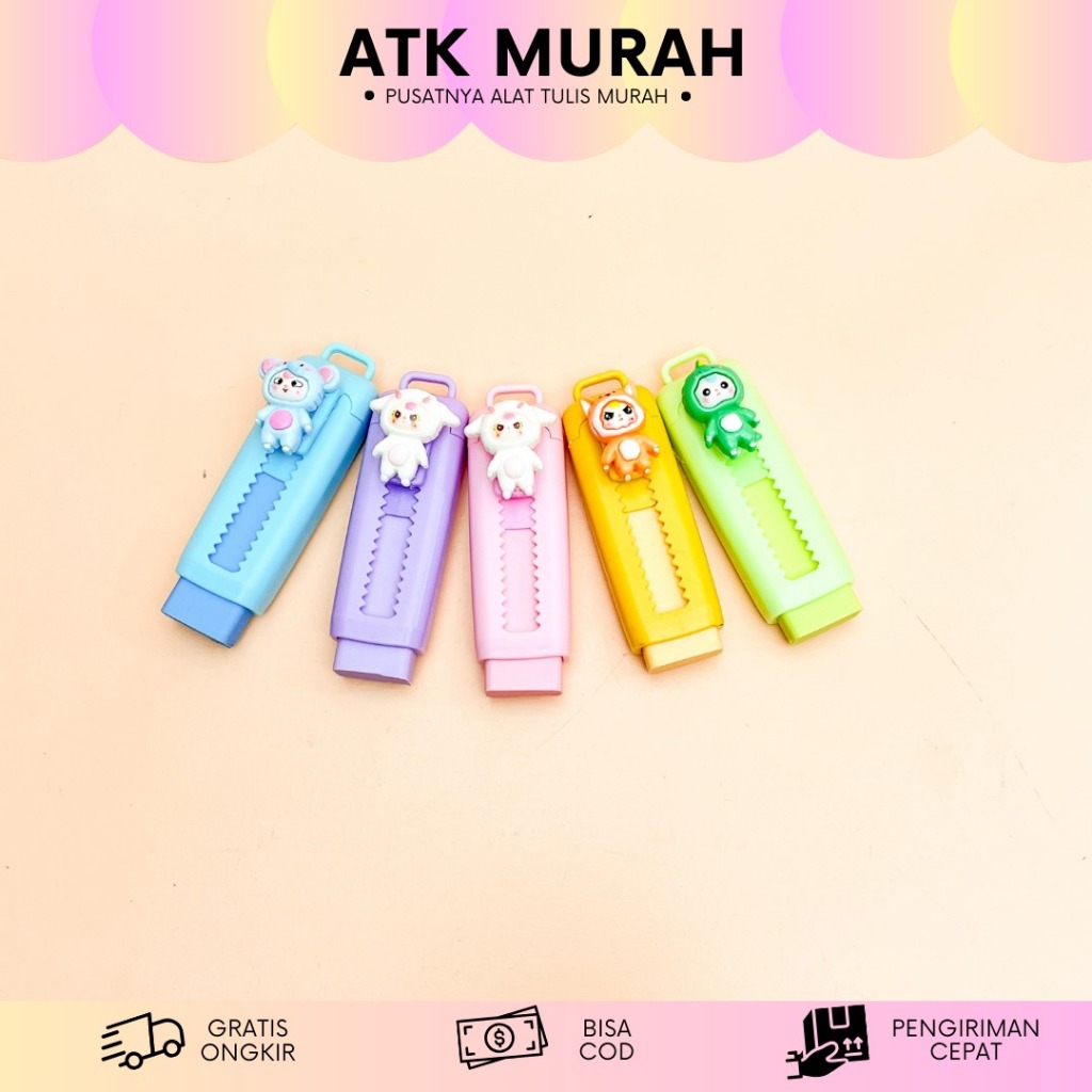 

PENGHAPUS MODEL CUTTER BABY THREE ER-2012 eraser lucu karakter 1 pcs / alat tulis sekolah anak lucu kado unik