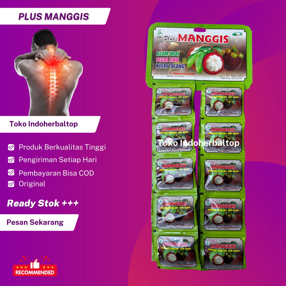 

Kapsul Plus Manggis Renceng 20 Sachet Original