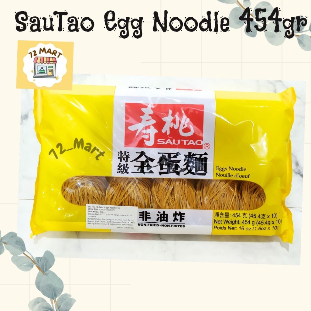 

Sau Tao Fresh Egg Noodle Thin (518) (454 Gr)