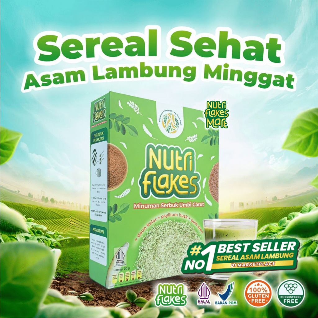 

[PROMO] Nutriflakes Original - Sereal Sehat Umbi Garut Efektif Atasi Maag, Gerd, dan Asam Lambung