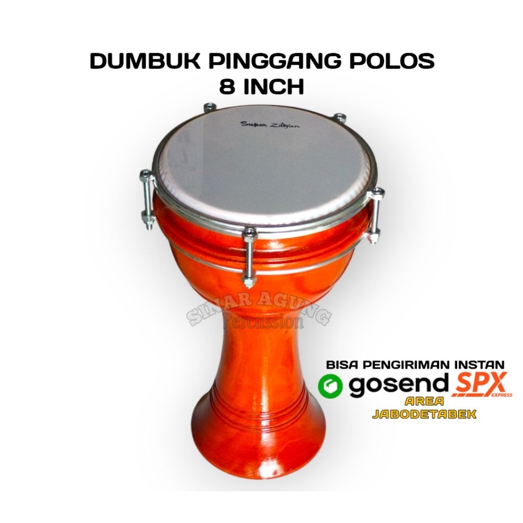 Dumbuk pinggang polos|Dumbuk pinggang 8 inch|Dumbuk pinggang 6 inch