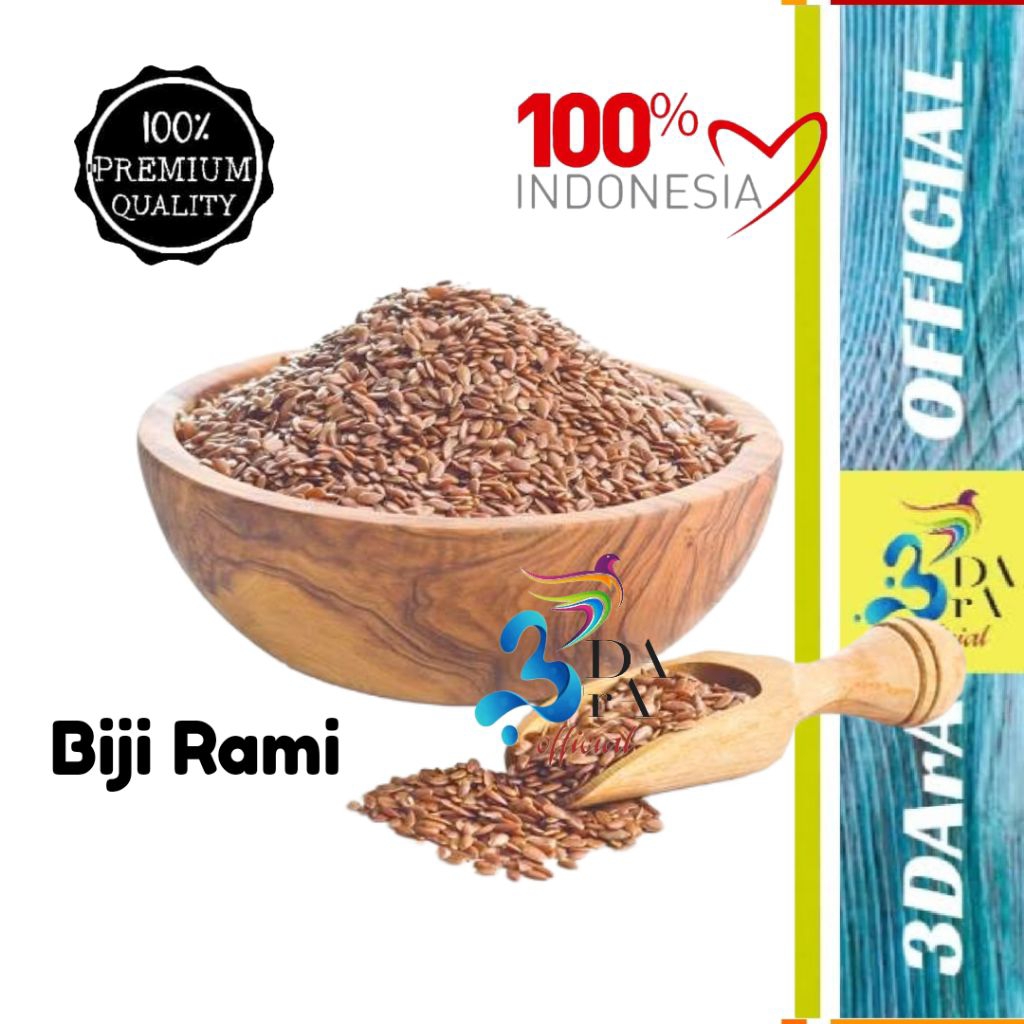 

Biji Rami Organik - Brown Flaxseed Asli Kualitas Premium